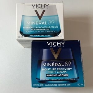 Minéral 89 Moisture Boosting Cream day and night